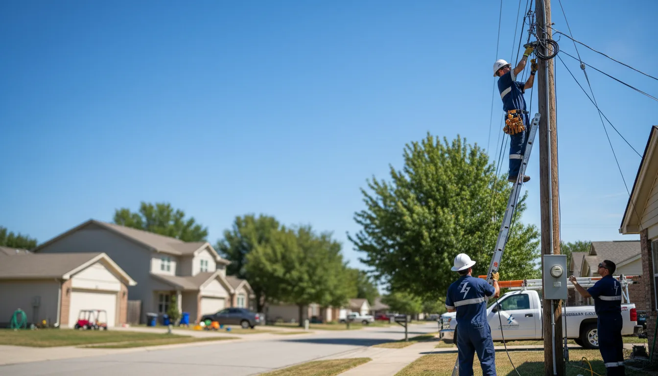 Residential electrician providing installation services in Couch, MO